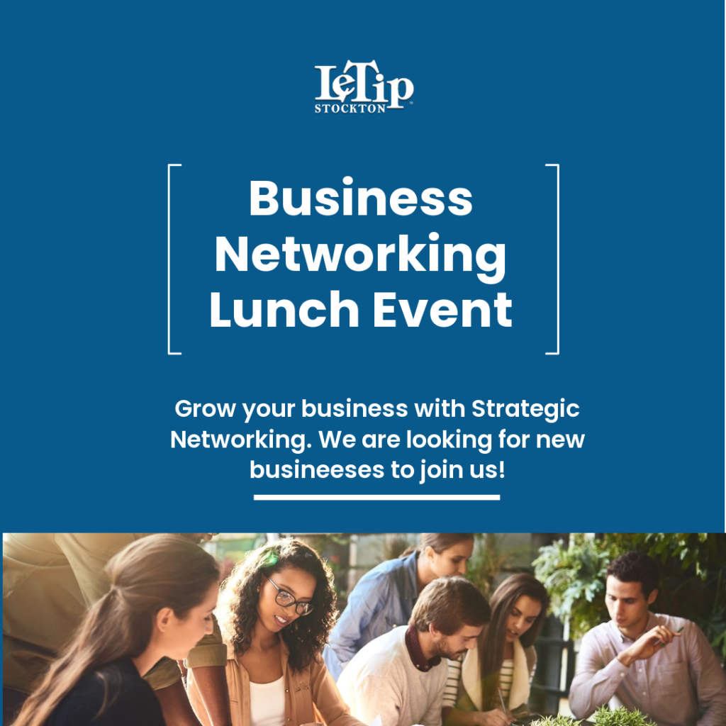 Business Networking Lunch Event- Every Tuesday fom 11:30am - 1:00pm at DeVega Brothers Restaurant in Stockton. Become a part of our Leading Business Networking group in Stockton.